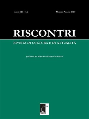 cover image of Riscontri. Rivista di Cultura e di Attualità